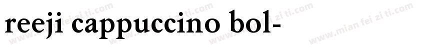reeji cappuccino bol字体转换